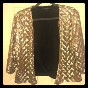 Gold Sequin Blazer